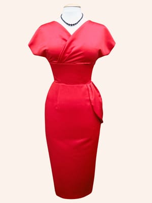 1950's Wrap style pencil dress