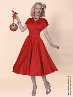 Radiant in Red Duchess Satin!