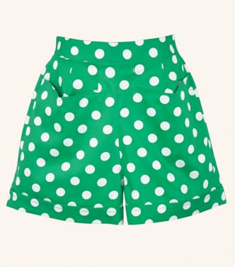 Shorts_GreenPolka
