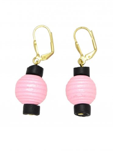 1940s Novelty Lanterns Earrings Light Pink