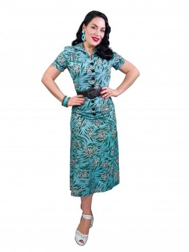 40s-1940s-Vivien-of-Holloway-Best-Vintage-Reproduction-Teadress-Utility-Rockabilly-Pinup