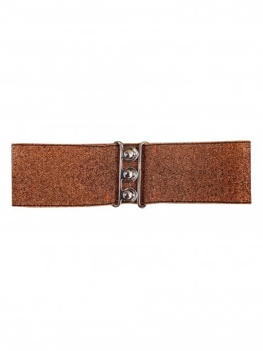 3" Belt Orange Glitter