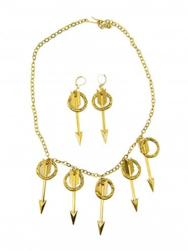 Arrows Golden Necklace Set