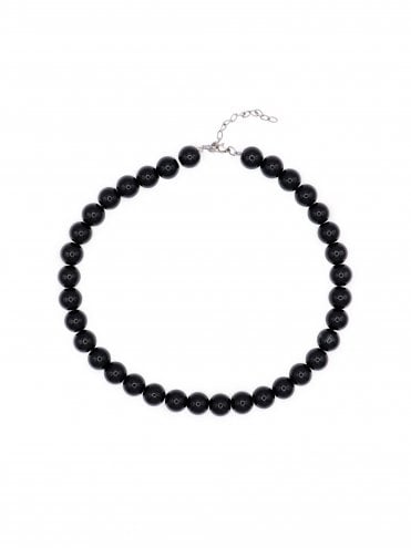 Black Beaded Necklace