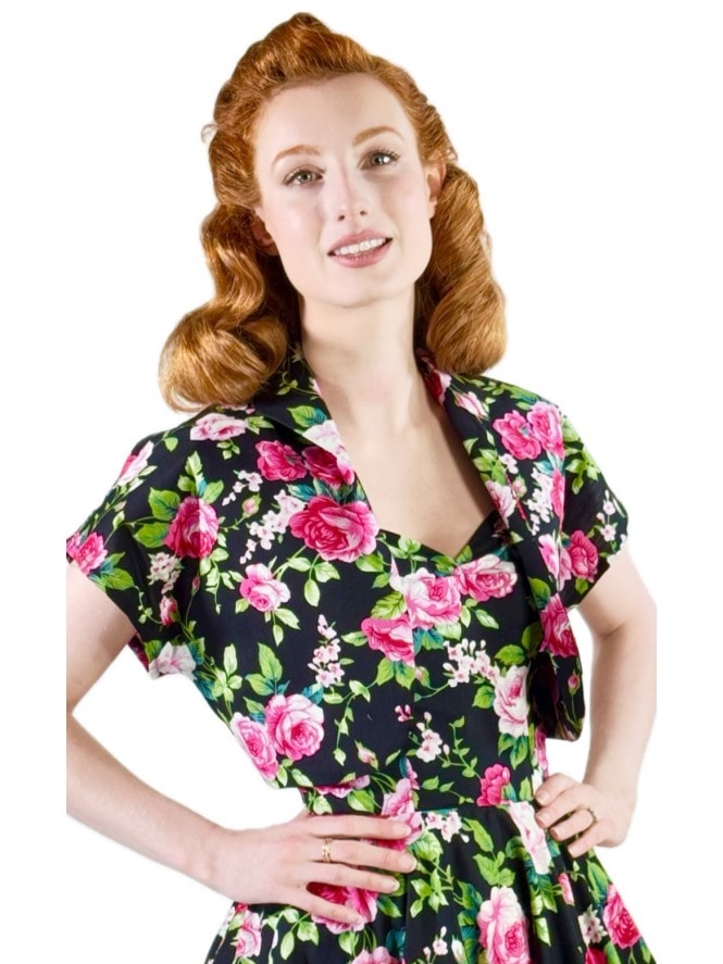 Bolero Rose Black Pink
