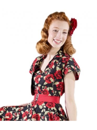 Bolero Rose Black Red