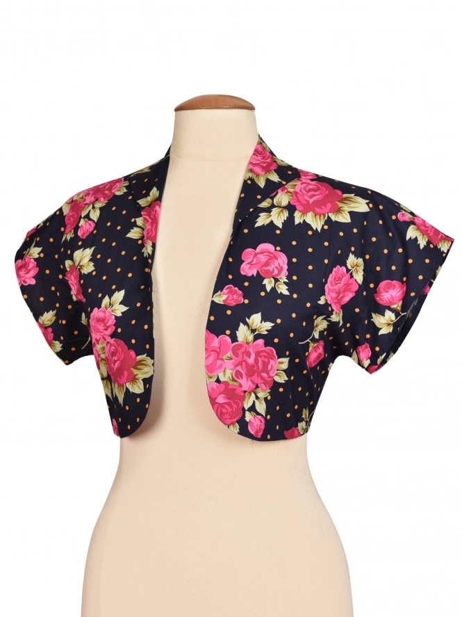 Bolero Rose Dot Navy Pink