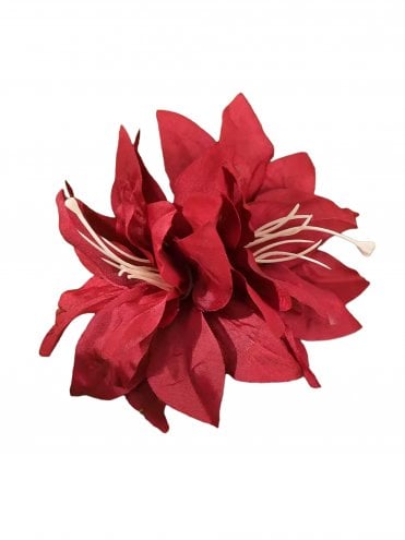 Bordeaux Lilies Hair Clip