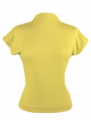 Cap Sleeve Funnel Neck Top Sunshine