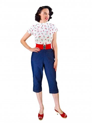 Capri Pants Sapphire Blue