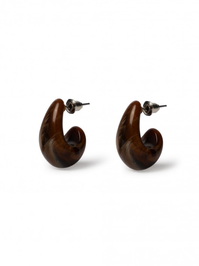 Chocolate Droplet Earrings