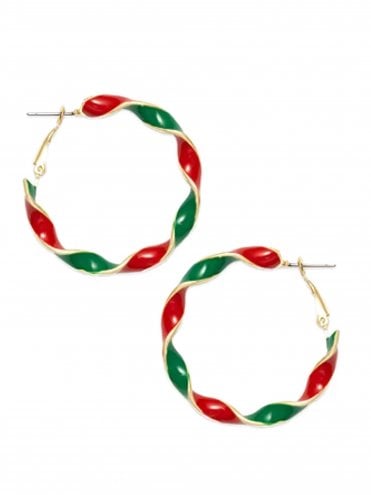 Christmas Hoop Earrings