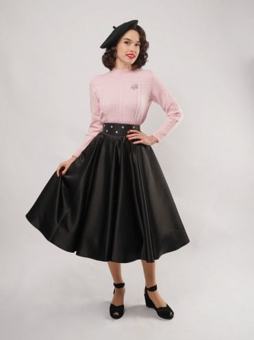 Circle Skirt Black Duchess