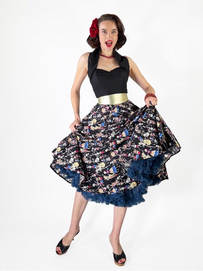 Circle Skirt Day of the dead