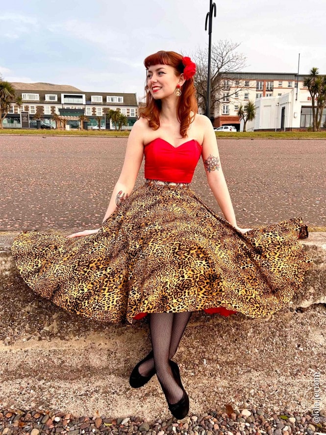 Circle Skirt Leopard