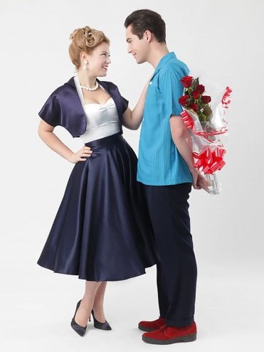 Circle Skirt Navy Duchess