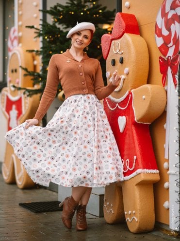 40s-1940s-50s-1950s-Vivien-of-Holloway-Best-Vintage-Reproduction-Swing-Rockabilly-Pinup-circle-skirt-christmas-vintage-Ornaments-cream-print