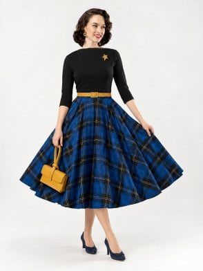 Circle Skirt Royal Tartan