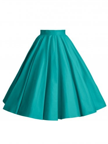 Circle Skirt Sateen Jade