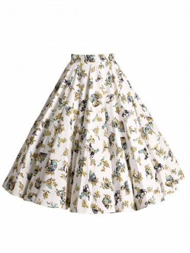 50s-1950s-Vivien-of-Holloway-Best-Vintage-Reproduction-Rockabilly-Swing-Pinup-Cotton-Full-Circle-Skirt-Novelty-Mexican-Siesta-Print-Ivory-Green-Yellow