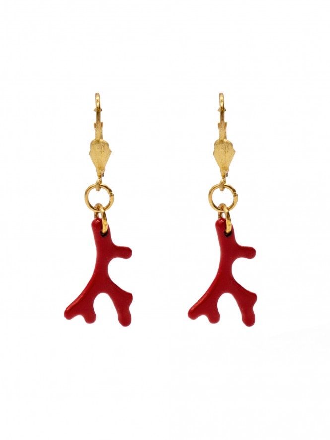 Coral Earrings