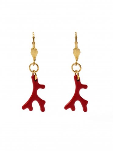 Coral Earrings