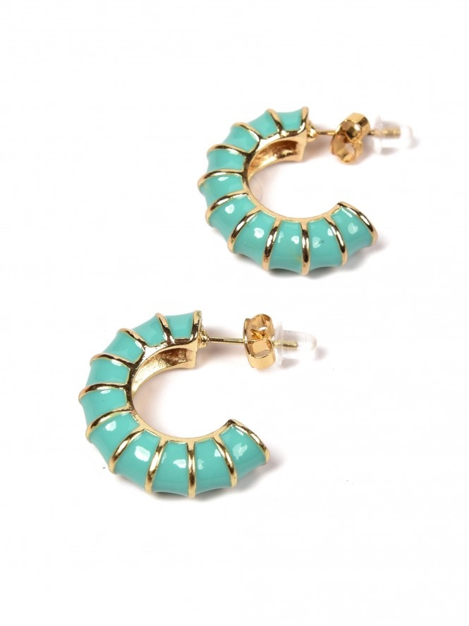 Crescent Earrings Turquoise
