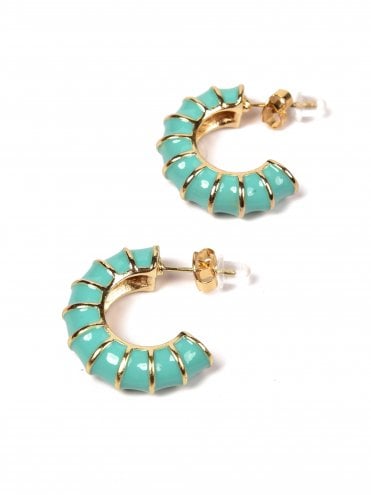 Crescent Earrings Turquoise