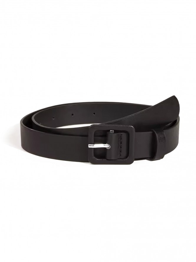 Faux Leather Belt Black