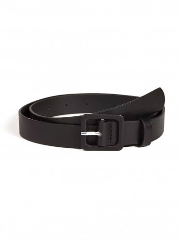 Faux Leather Belt Black