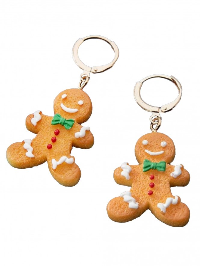 Gingerbread Man Earrings