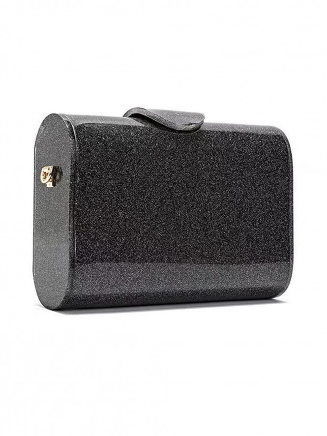 Glitter Clutch Handbag Black