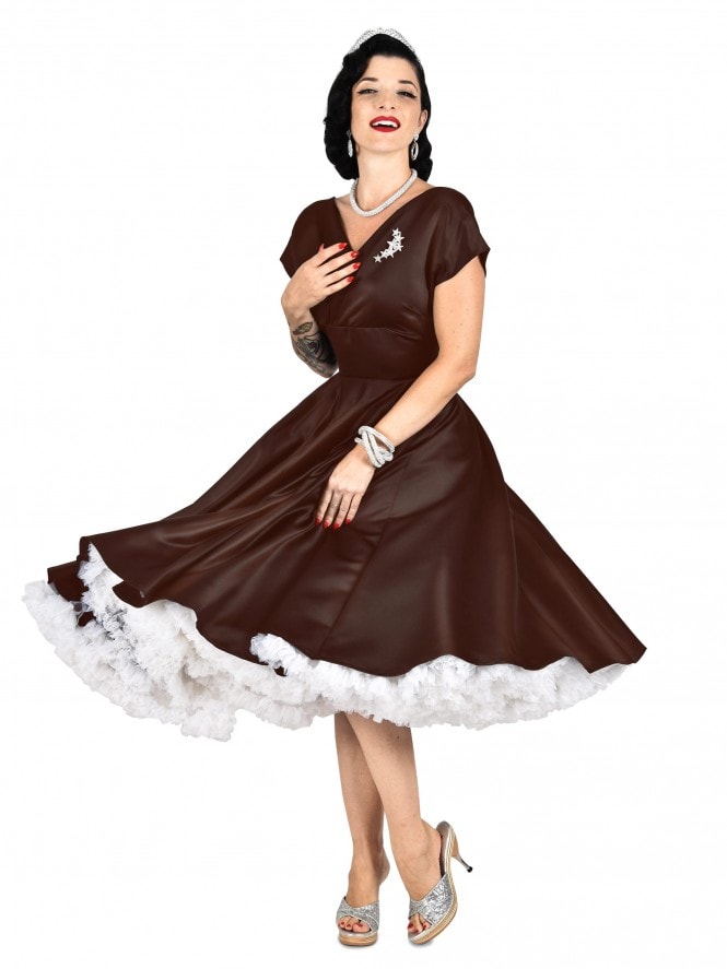 Grace Chocolate Duchess Dress