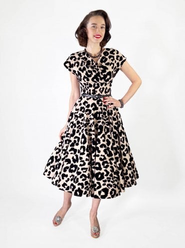Grace Leopard Lux Dress