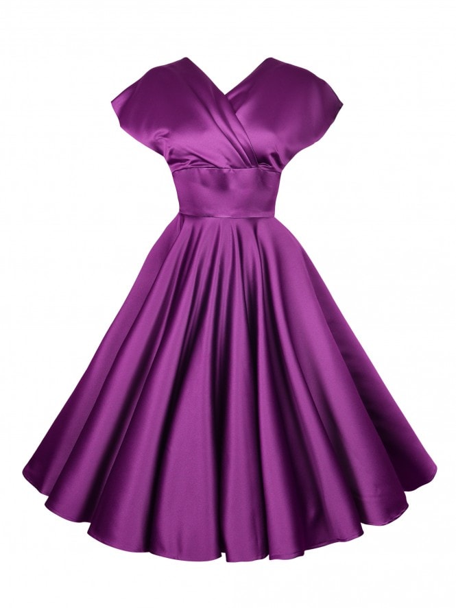 Grace Mulberry Duchess Dress
