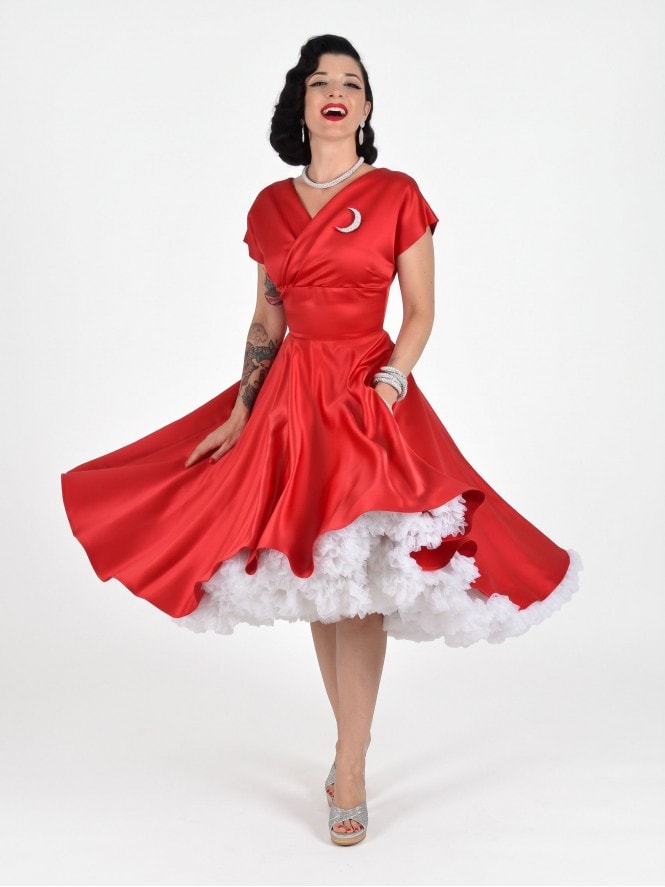Grace Red Duchess Dress