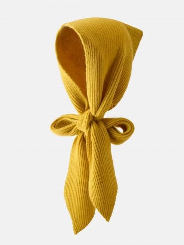 Hooded Scarf Mustard