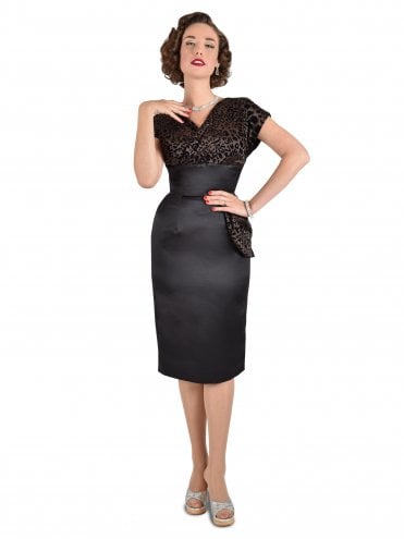 Jezebel Bronze Leopard Bust Dress