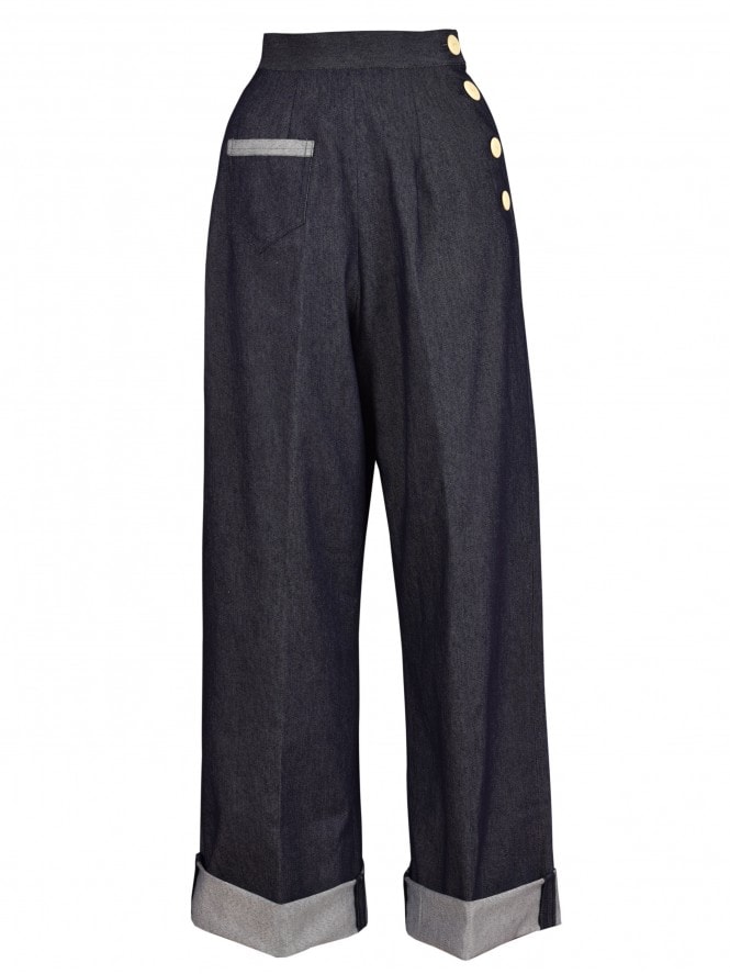 Katharine Trousers Soft Blue Denim