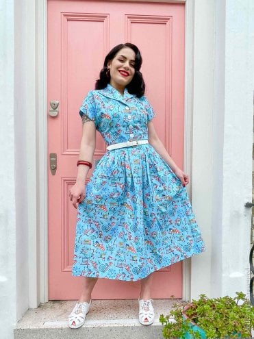 Kitty Fairground Blue