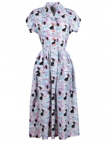 40s-1940s-50s-1950s-Vivien-of-Holloway-Best-Vintage-Reproduction-Swing-Rockabilly-Pinup-Kitty-Day-Dress-Halloween-Black-Cat-bat