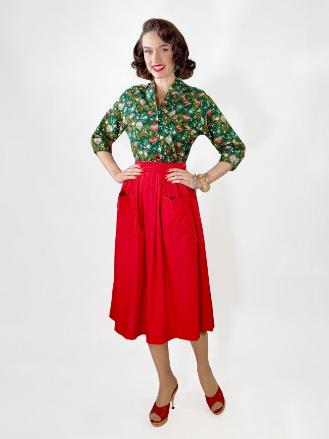 Kitty Skirt Red