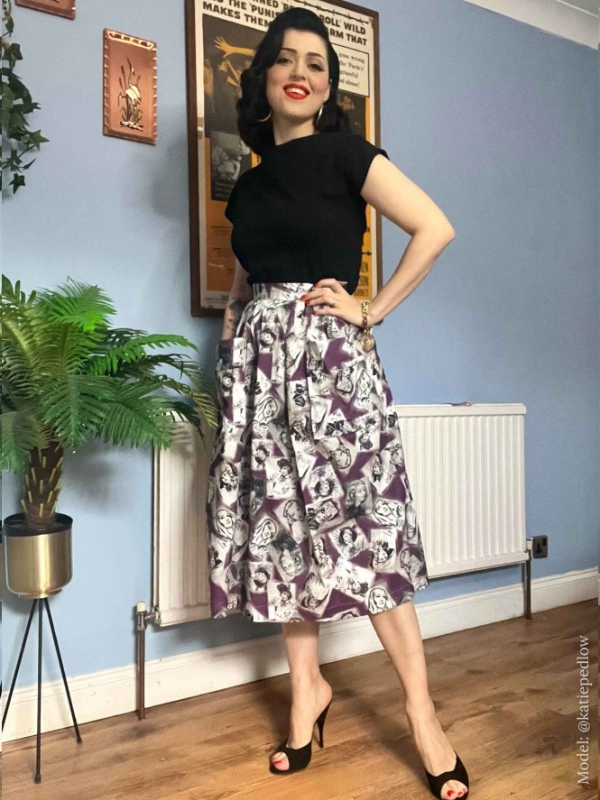 Kitty Skirt Silverscreen Amethyst
