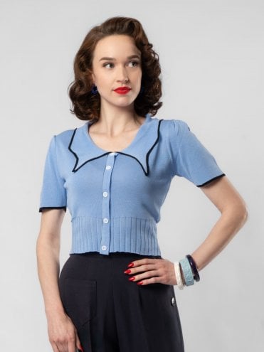 Knit Top Blue