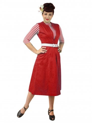 Laura Red Drill Dress