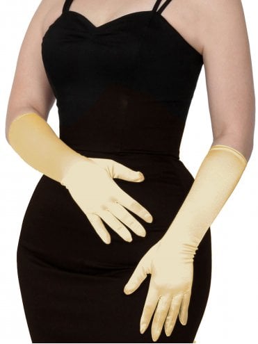 Long Gloves Champagne