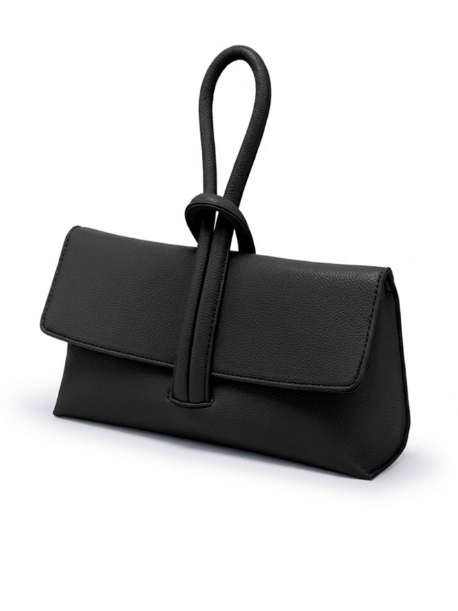 LoopyLou Black Faux Leather Large