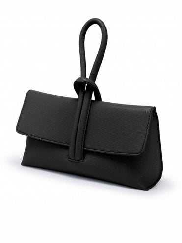 LoopyLou Black Faux Leather Large