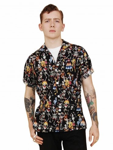 Men Short-Sleeved Shirt Day Of The Dead