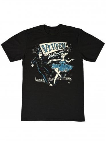 Men Short Sleeved T-shirt Jiving Couple